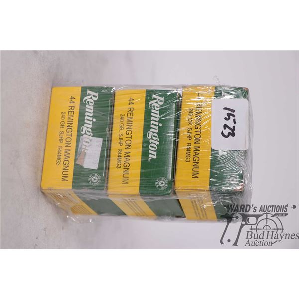 Three full 20 count boxes of REmington 44 Rem Mag 240 gra. SJHP