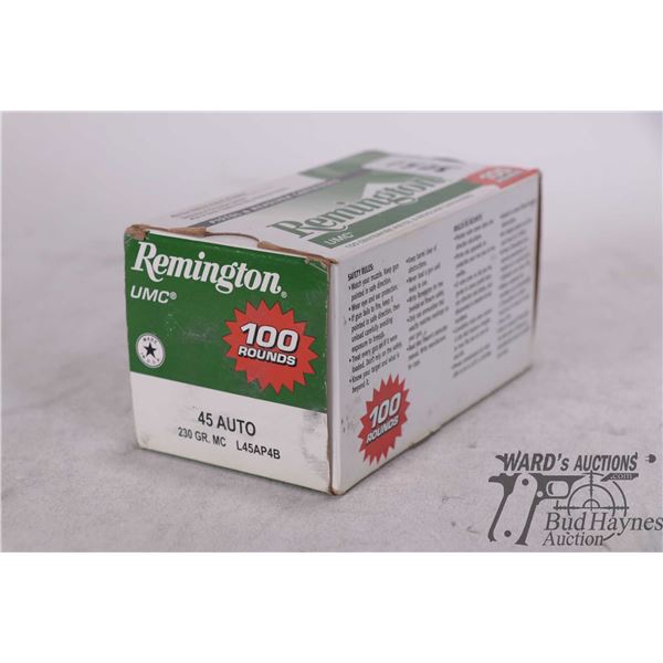 One full 100 count box of Remington 45 Auto, 230 gr. MC