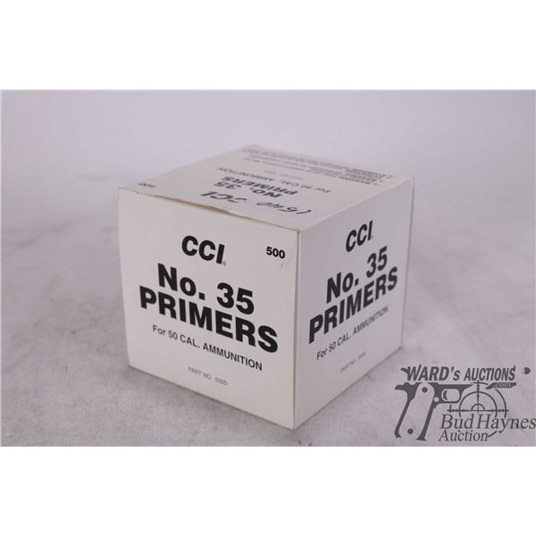One full 500 count box of CCI No.35, 50 cal primers
