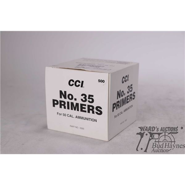 One full 500 count box of CCI No.35, 50 cal primers