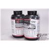Image 1 : One full 1 lbs. container and a partial 2/3 container of Hodgson H50 BMG rifle powde3r