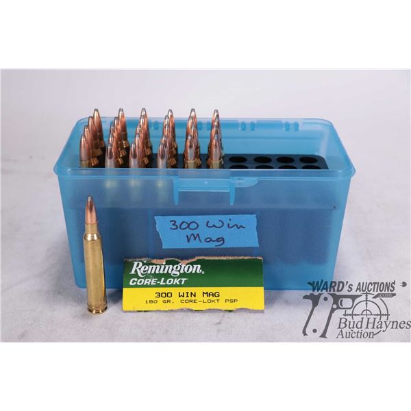 Ammo box with four Remington 300 Win Mag, 180 gr. Core Lokt PSP and 24 Federal 300 Win Mag, 150 gr. 