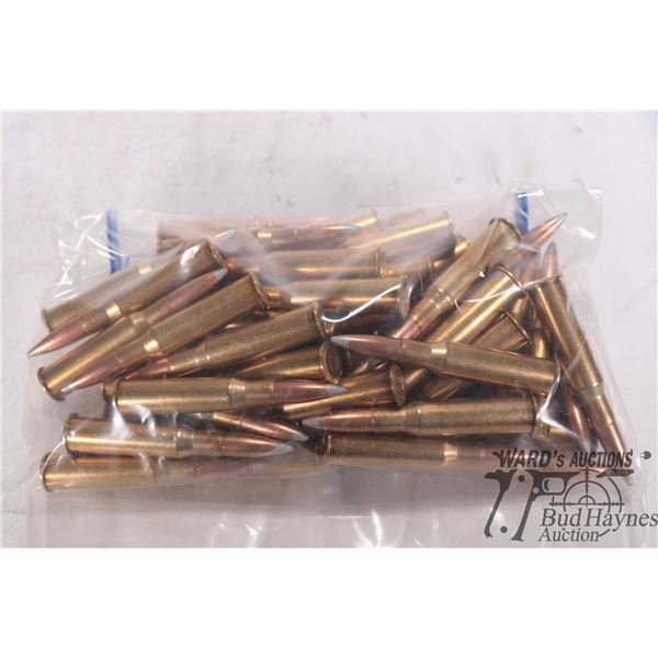 Bag containing sixty 7.62X53R military rounds