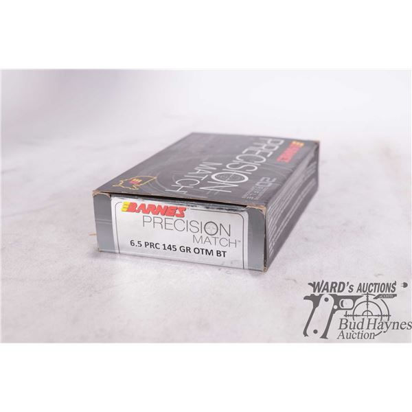 One full 20 count box of Nosler Trophy Grade 26 Nolser 129 gra. ABLR