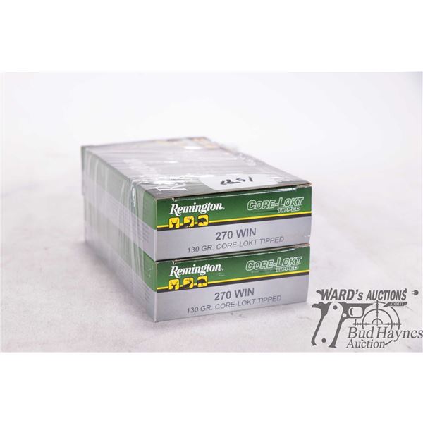 Two full 20 count boxes of Remington Core-Lokt .270 Win, 130 gra Core-Lokt tipped