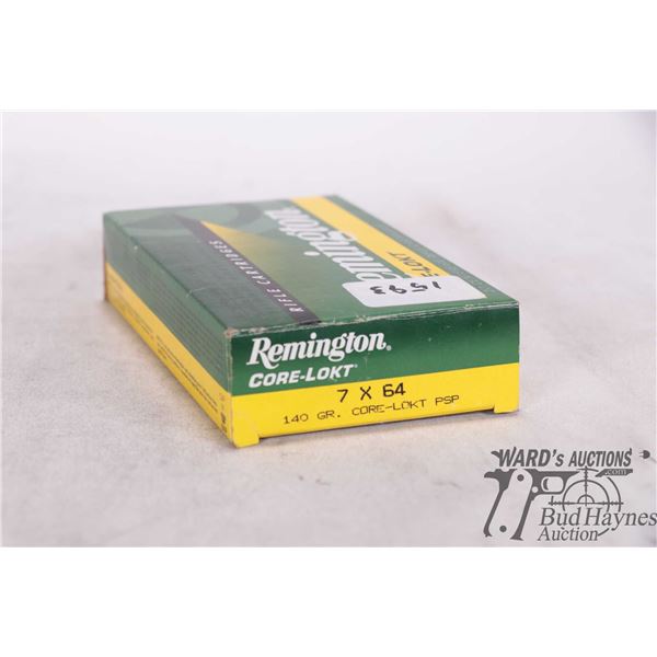 One full 20 count box of Remington Core-Lokt 7X64, 140 gra. PSP