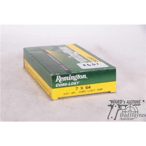 One full 20 count box of Remington Core-Lokt 7X64, 140 gra. PSP