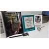Image 1 : 40" x 6" x 6" blueing tank w/ gun smithing books, temp gauge, screen and calipers