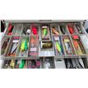 Image 4 : Two tackle boxes w/ assortment of new in box and used lures, weights, etc