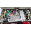 Image 5 : Two tackle boxes w/ assortment of new in box and used lures, weights, etc