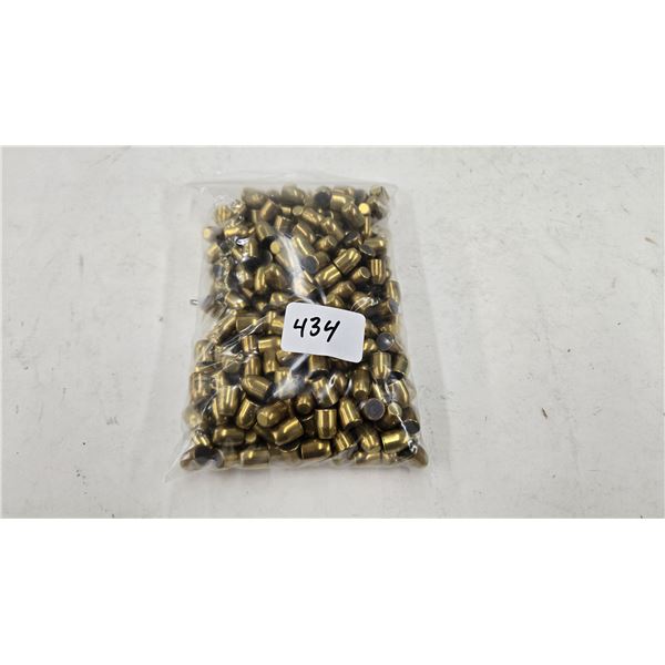Bag containing 250 brass coated .40 cal bullets