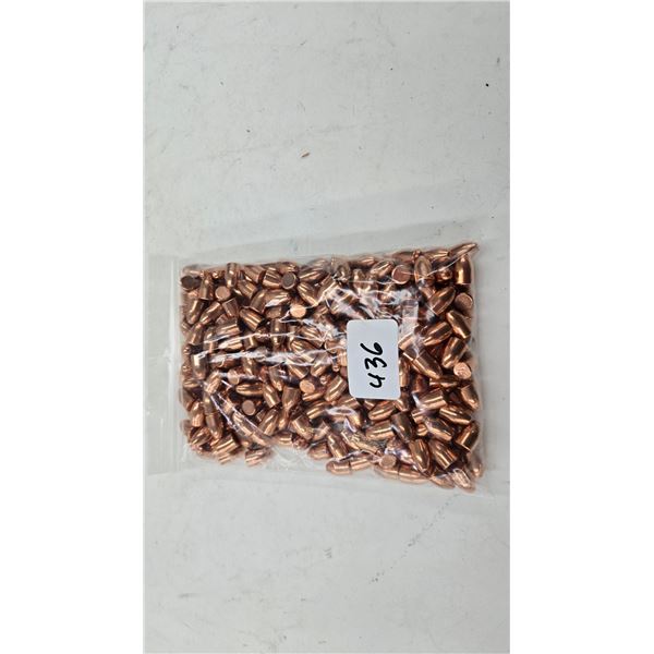 One bag containing 250 jacket 9mm bullets