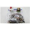 Image 1 : Selection of handgun bullets and brass including 9mm. 375 mg. .38 Spcl, 44 Rem Mag and .45 Auto