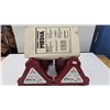 Image 1 : Two Hornady Delta Rest gun rests and a box of Lyman corncob green media