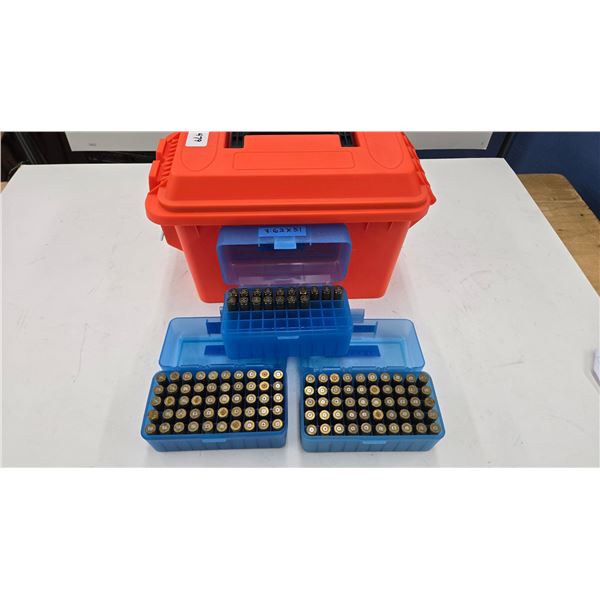 Ammo box with one hundred seventeen 7.62X39 brass