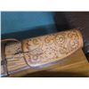 Image 10 : Two leather gun cases including one tooled leather and one suede