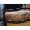 Image 2 : Two leather gun cases including one tooled leather and one suede