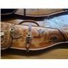 Image 3 : Two leather gun cases including one tooled leather and one suede