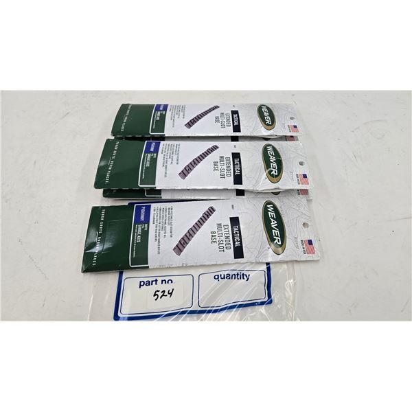 Five new in package Weaver Tactical Extended multi- slot base, fits Savage Axis