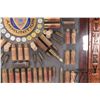 Image 13 : Antique Eley ammunition display of shot shells, rifle ammo and hand gun ammo, in shadowbox display i