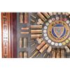 Image 7 : Antique Eley ammunition display of shot shells, rifle ammo and hand gun ammo, in shadowbox display i