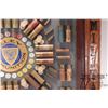 Image 8 : Antique Eley ammunition display of shot shells, rifle ammo and hand gun ammo, in shadowbox display i