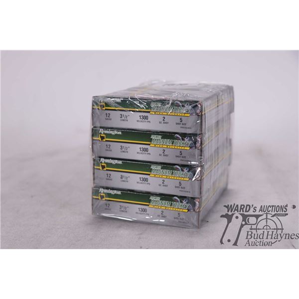 Four full 5 count boxes of Remington Premier Magnum Turkey 12 ga. 3 1/2" no. 5