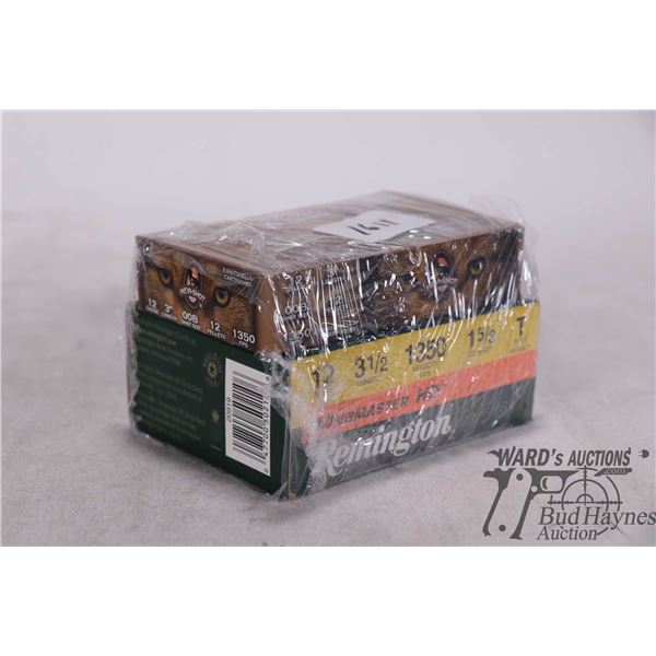 ONe full 20 count box of Remington Wingmaster HD 12 ga 3 1/2" T-Shot and one full 5 count box of Env