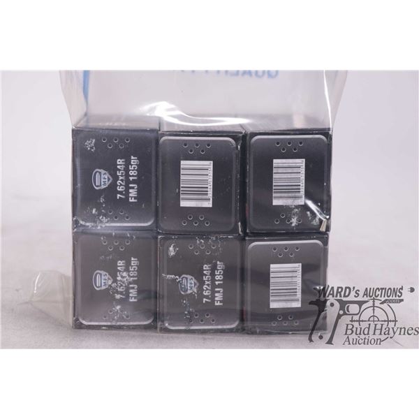 Six full 20 count boxes of MFS 7.62X54r 185 grain FMS