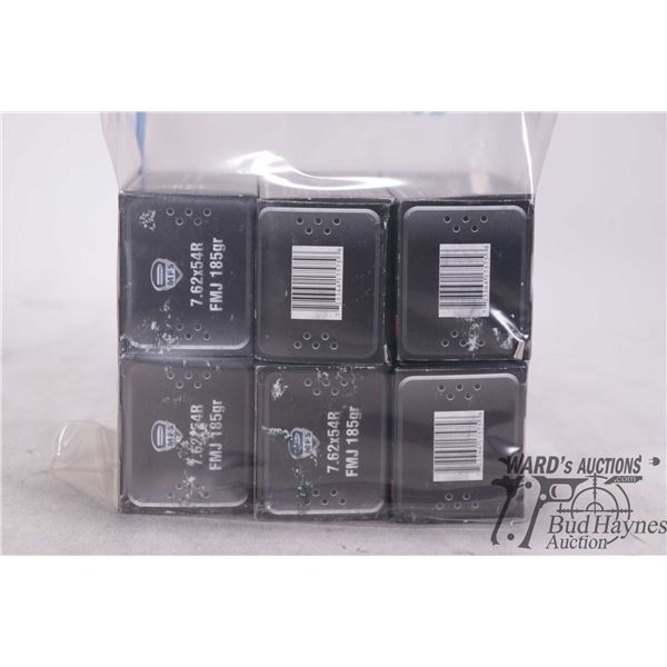 Six full 20 count boxes of MFS 7.62X54r 185 grain FMS