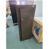 Image 1 : Heavy gauge metal gun locker 55"h x 21"w x10"d NOTE: Locks have been drilled