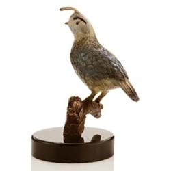 California Quail on Marble Base