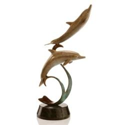 Double Dolphins on Ribbon