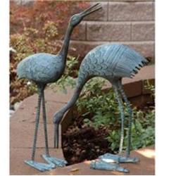 Stately Garden Cranes S/2