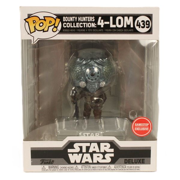A Gamestop Exclusive Bounty Hunter's Collection: 4-LOM #439 Funko Pop.
