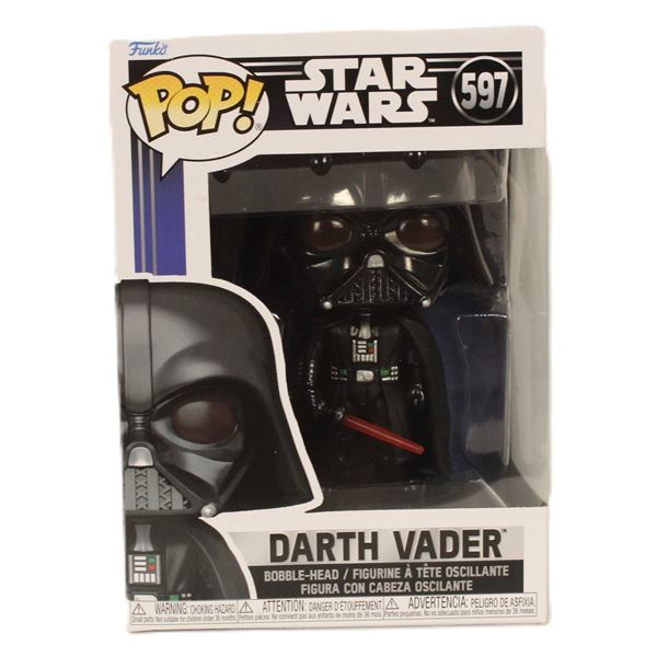 A Darth Vader #597 Funko Pop.