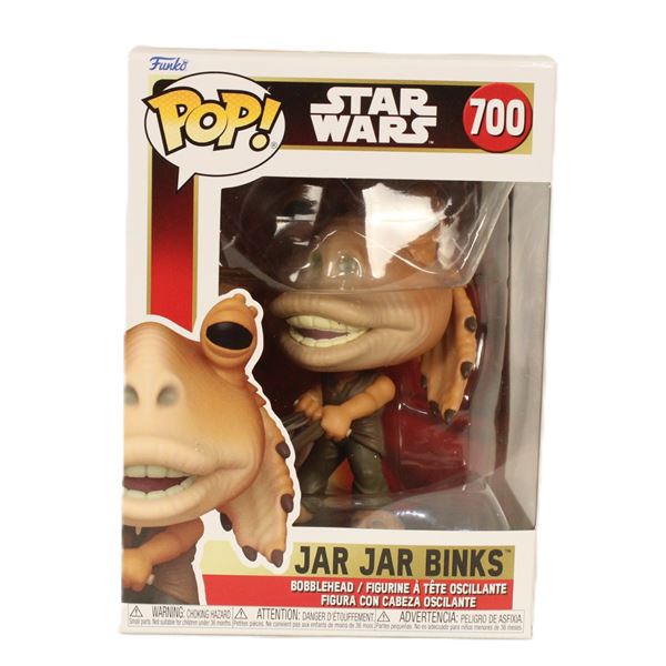 A Jar Jar Binks #700 Funko Pop.
