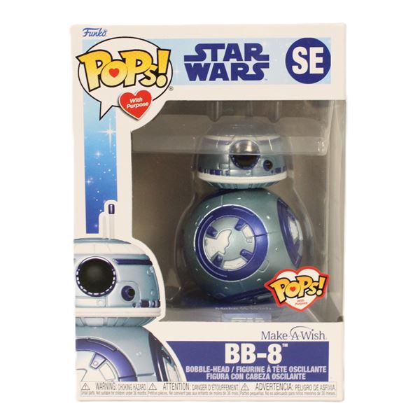A BB-8 Make-A-Wish Special Edition Funko Pop.