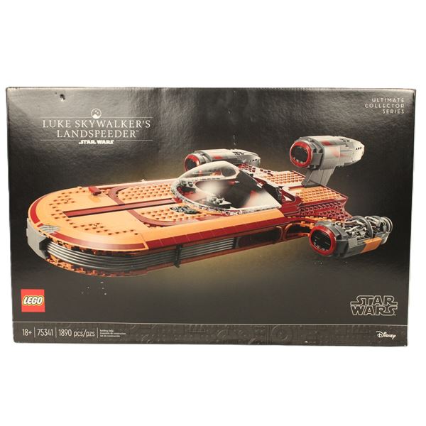 A Sealed New-In-Box Ultimate Collector Series Luke Skywalker's Landspeeder Lego Set 75341.