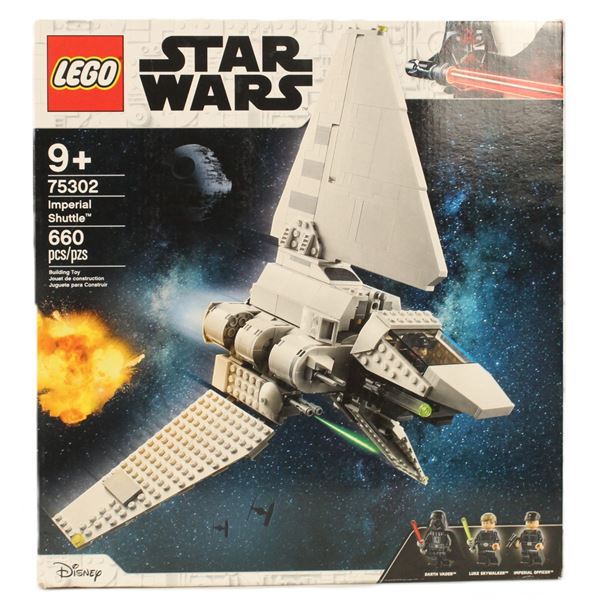 A Sealed New-In-Box Imerial Shuttle Lego Set 75302.