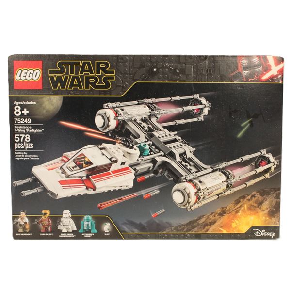 A Sealed New-In-Box Resistance Y-Wing Starfighter Lego Set 75249.