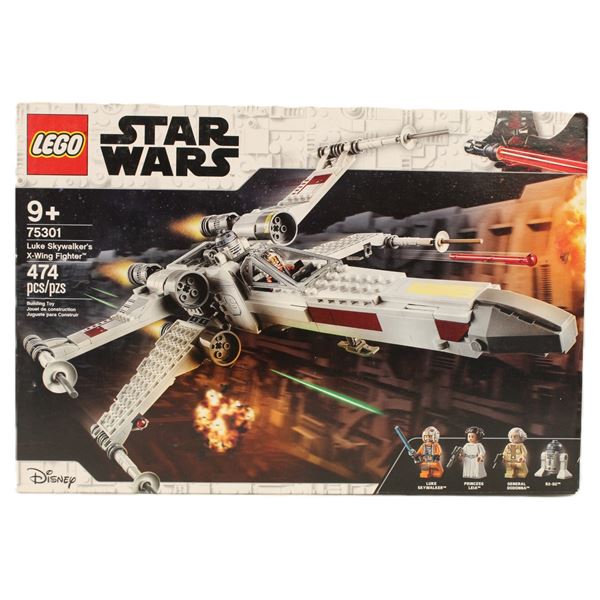 A Sealed New-In-Box Luke Skywalker's X-Wing Fighter Lego Set 75301.