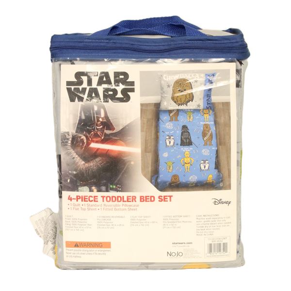 A New Star Wars 4-Piece Toddler Bed Set By NoJo.