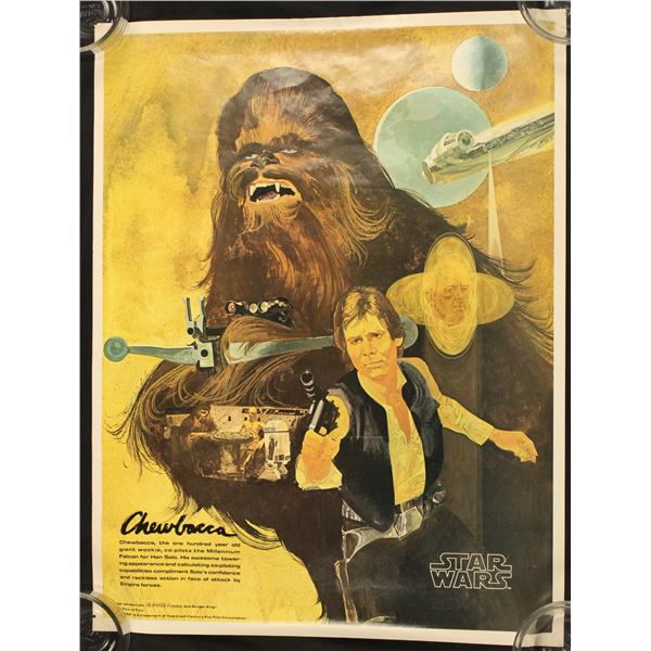 A 1977 20th Century Fox Coca-Cola Chewbacca Poster #4/4.