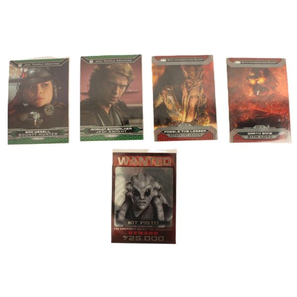 A Set of (5) 2015 Topps Chrome Star Wars Perspectives Trading Card.