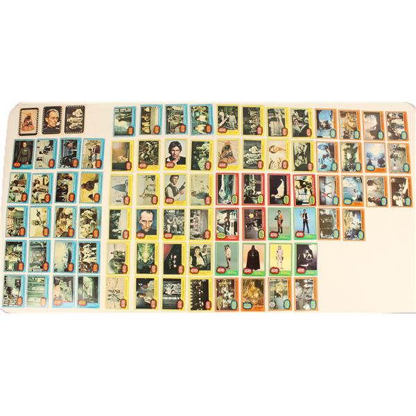 A Selection of (85) 1977 Topps Star Wars Trading Cards.