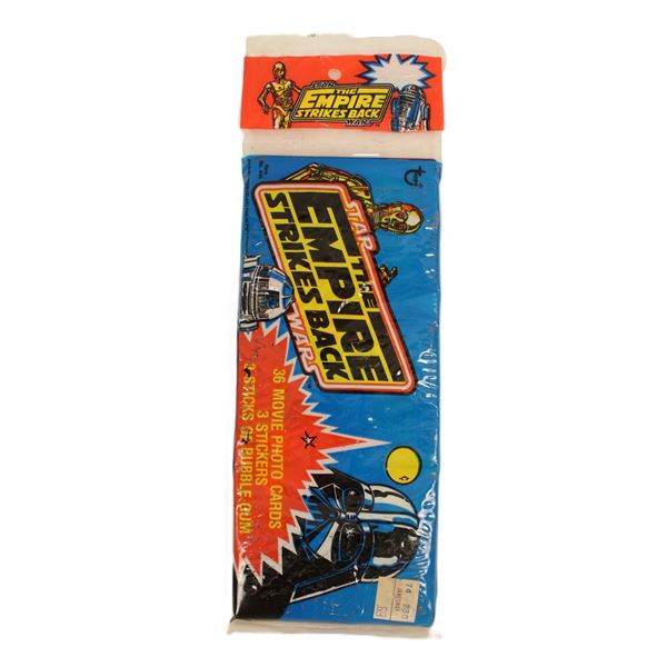 A Sealed Topps Star Wars Empire Strikes Back Trading Cards 3 Pack.