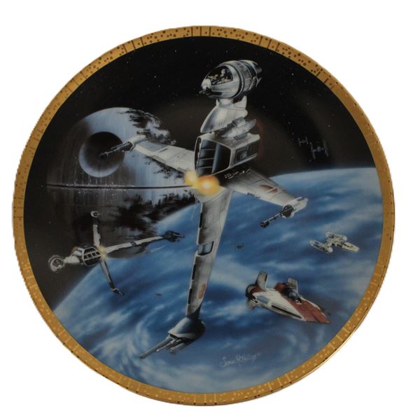 A B-Wing Fighter Collector Plate.