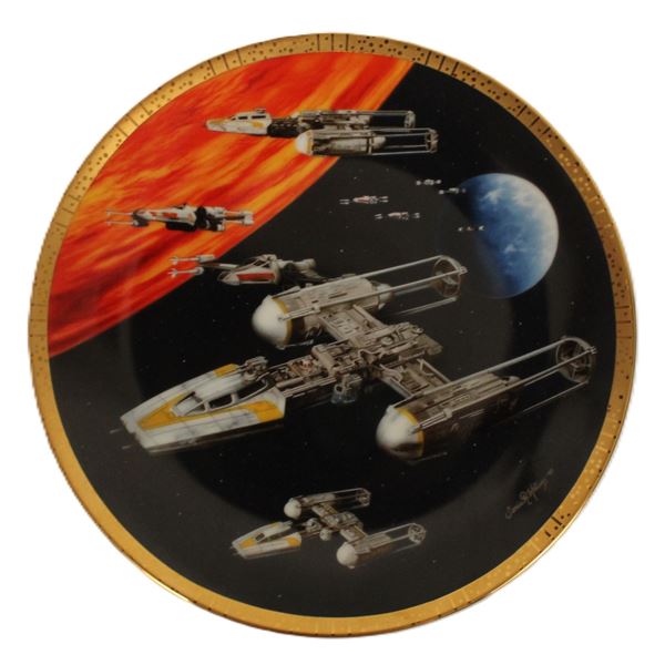 A Y-Wing Fighter Collector Plate.
