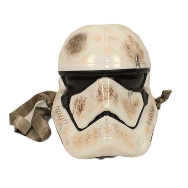 A Disney Parks Salvaged Stormtrooper Helmet Popcorn Bucket.